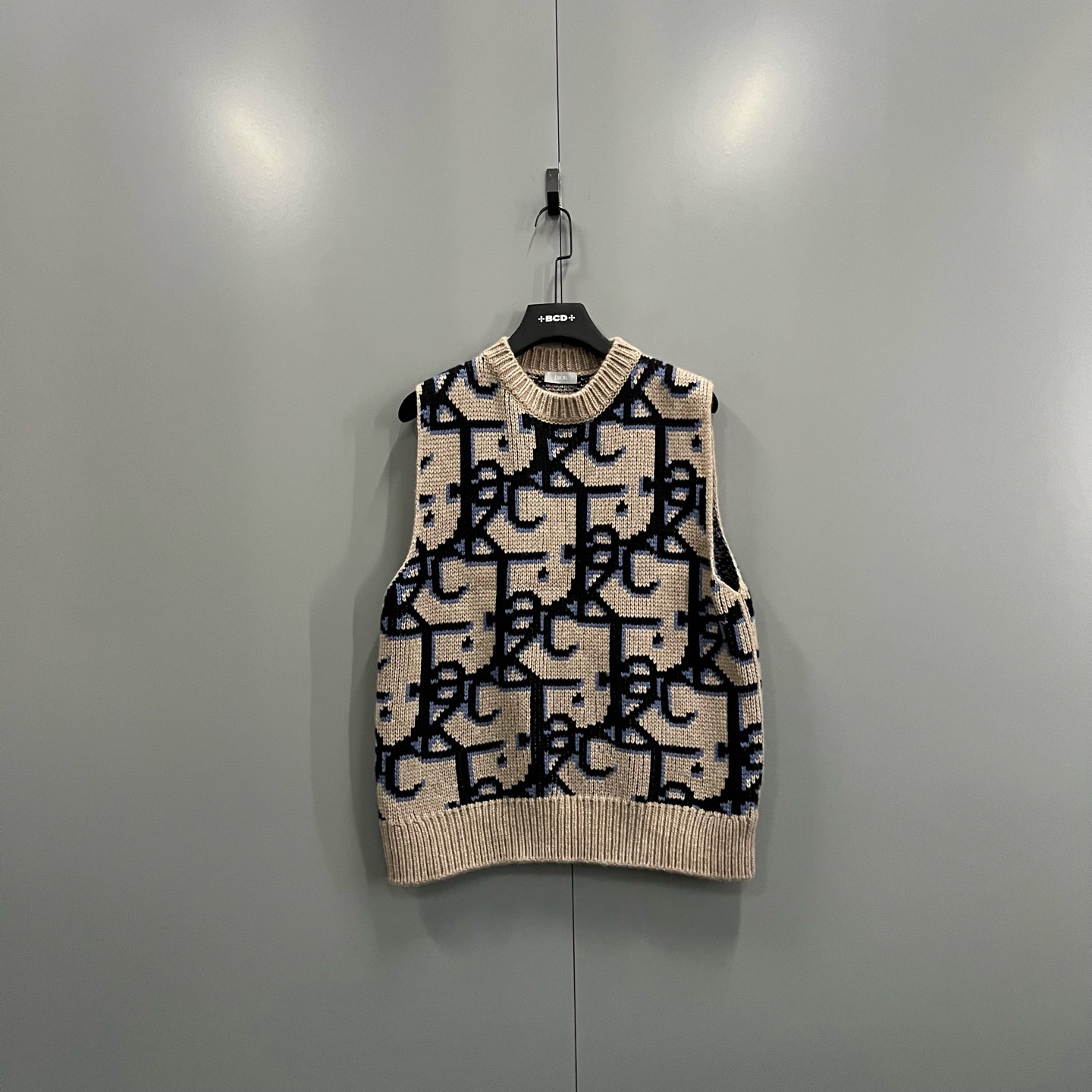 99新 DIOR/迪奥 j2/满印老花针织马甲 S码/98新/020799