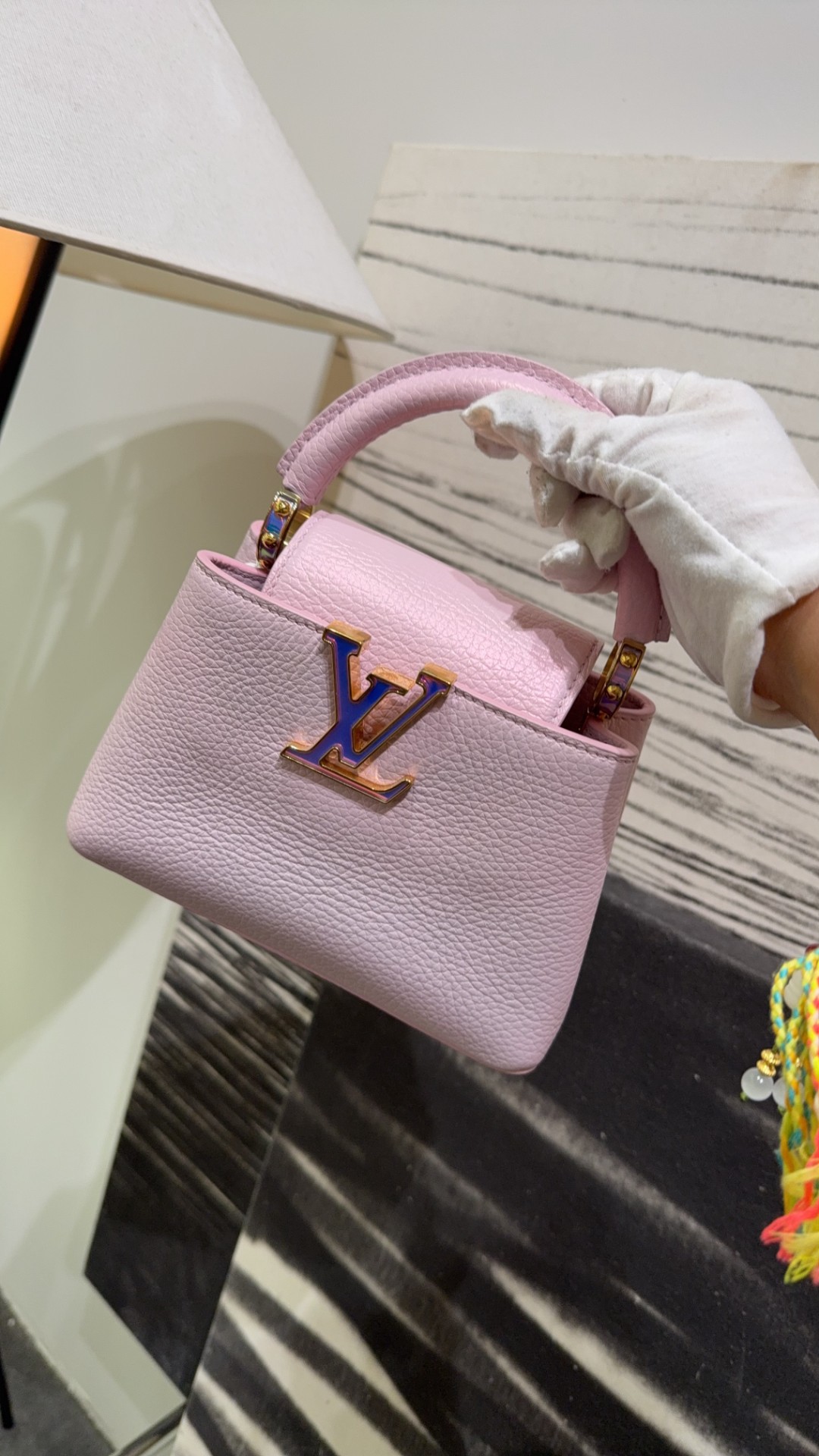 99新 LouisVuitton/路易威登 卡普辛CAPMINI/包展亲妈特价/609688