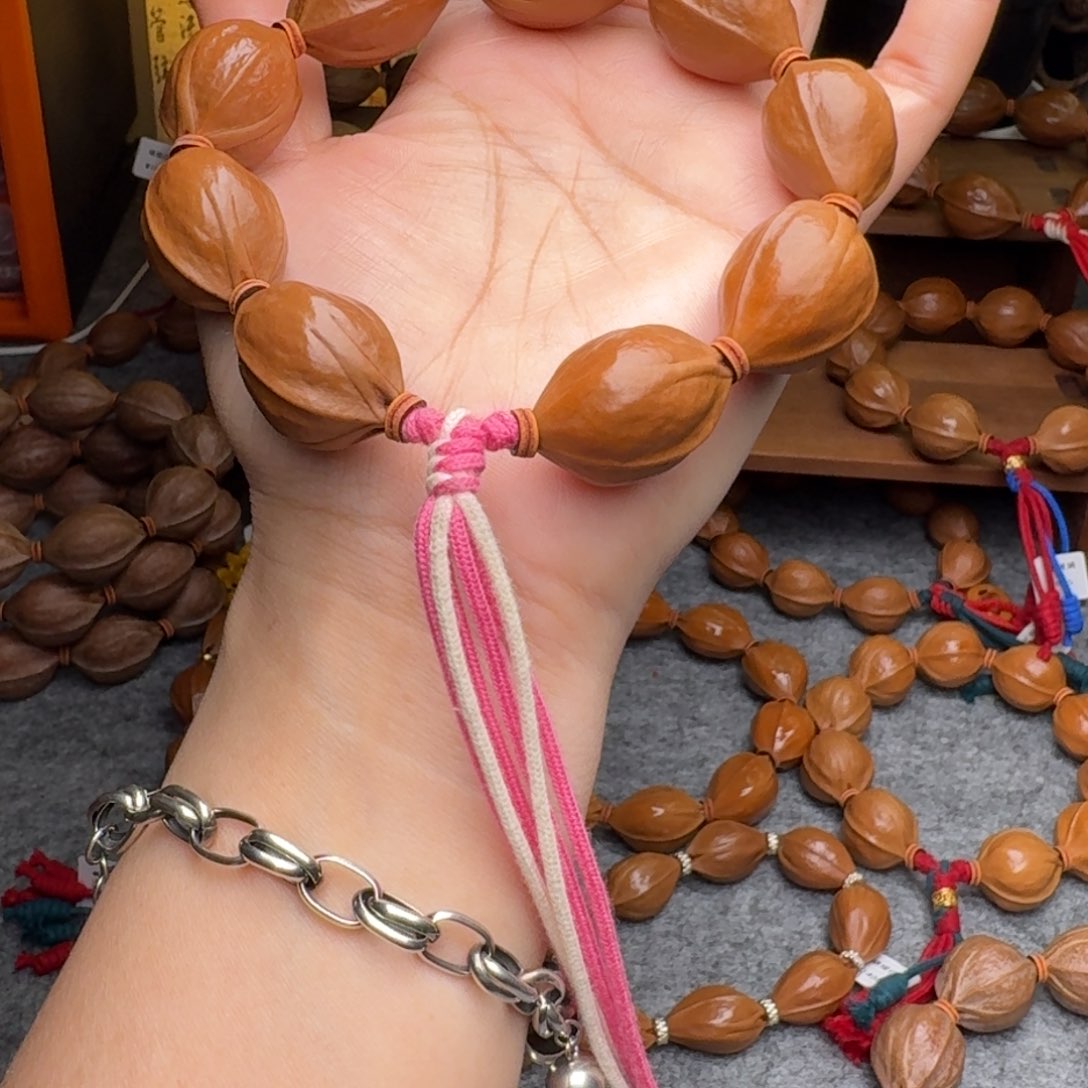 橄榄核手串20+老核 上色了正宗梅林铁核