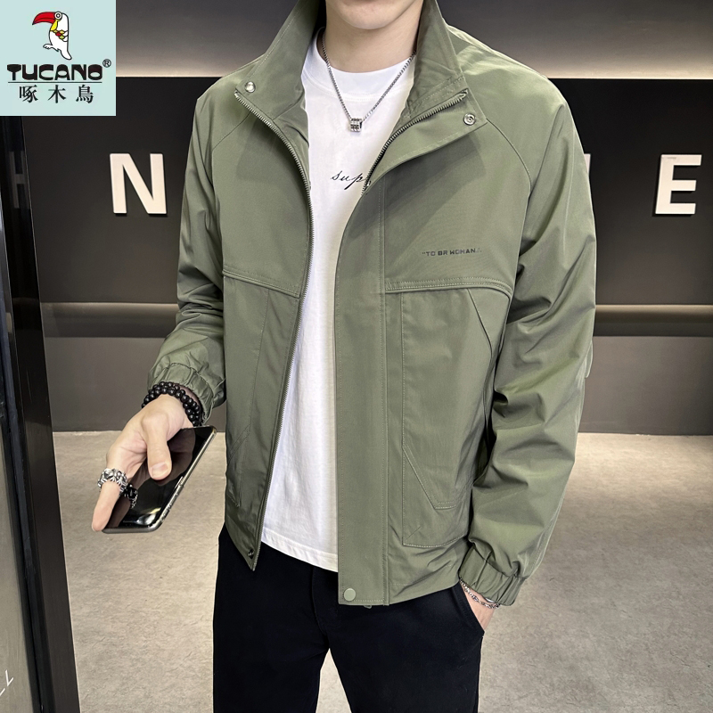 TUCANO/啄木鳥立领秋季新款男士夹克休闲简约潮流时尚上衣外套男