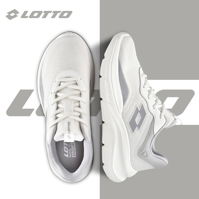 LOTTO乐途女鞋网面透气运动鞋2025春秋季新款轻便厚底减震跑步鞋
