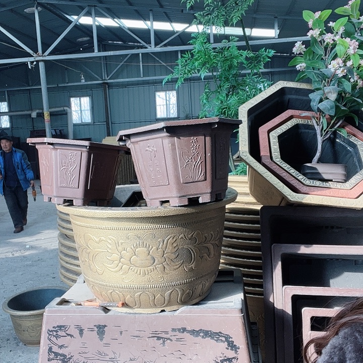 八角50五个有孔紫砂色