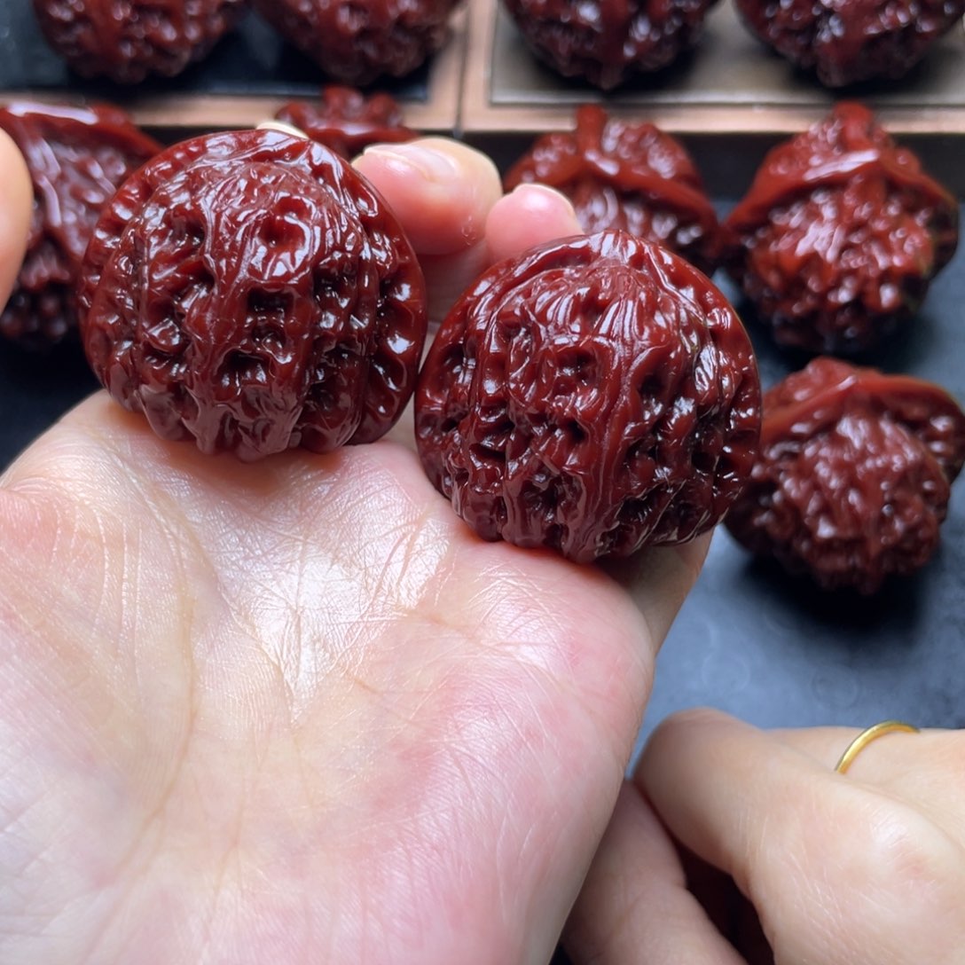 吊坠文玩核桃白狮子