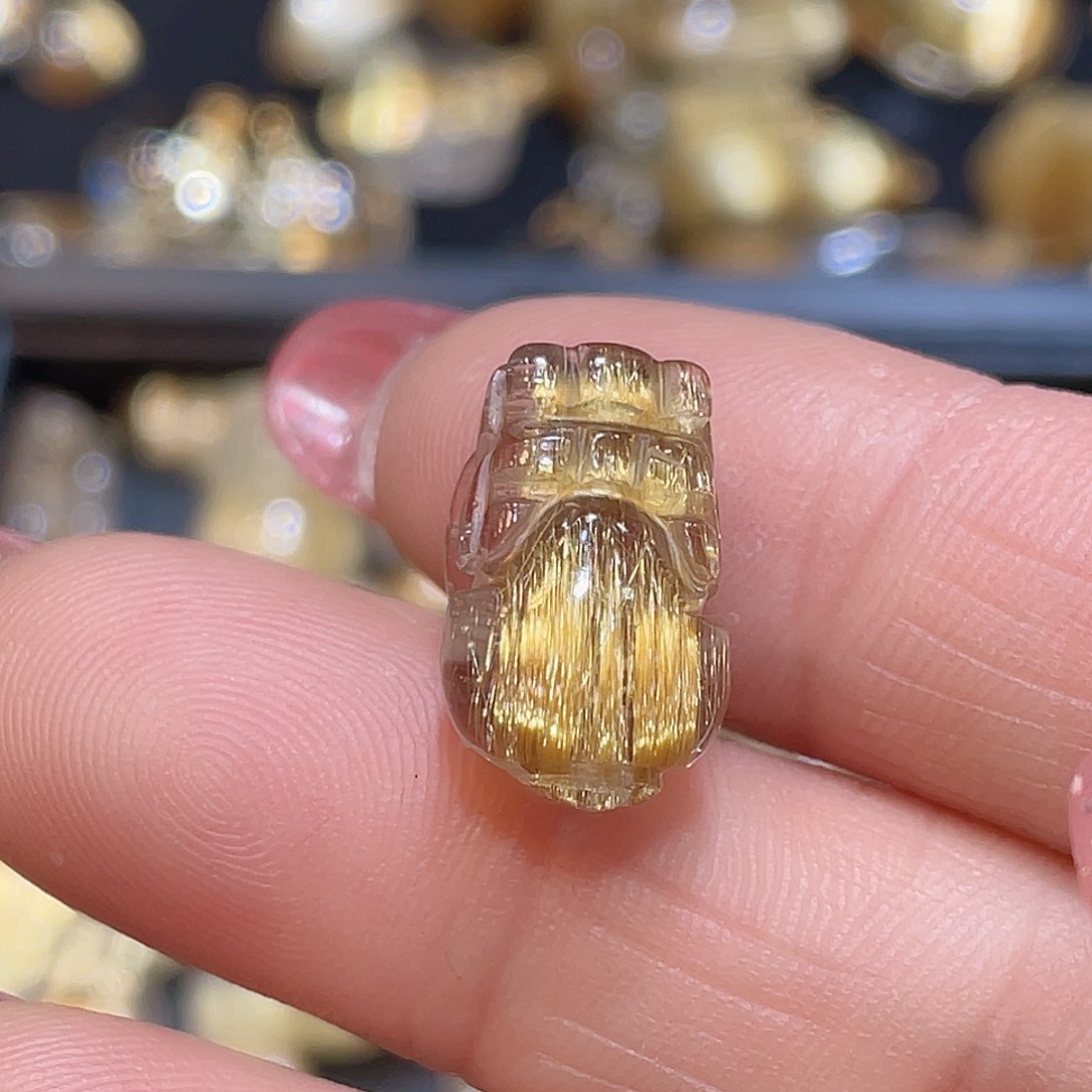 发晶钛晶吊坠未镶嵌财*人