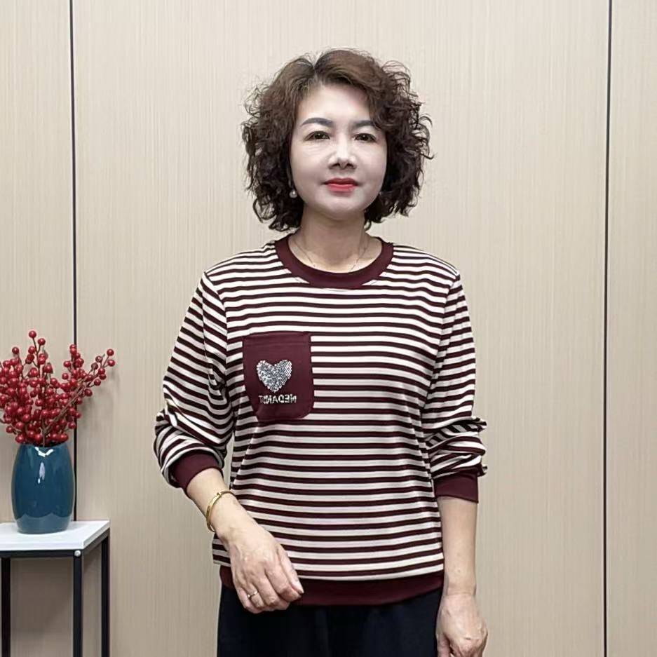 2025秋季百搭休闲长袖女装气质减龄时尚显瘦宽松洋气遮肚妈妈装