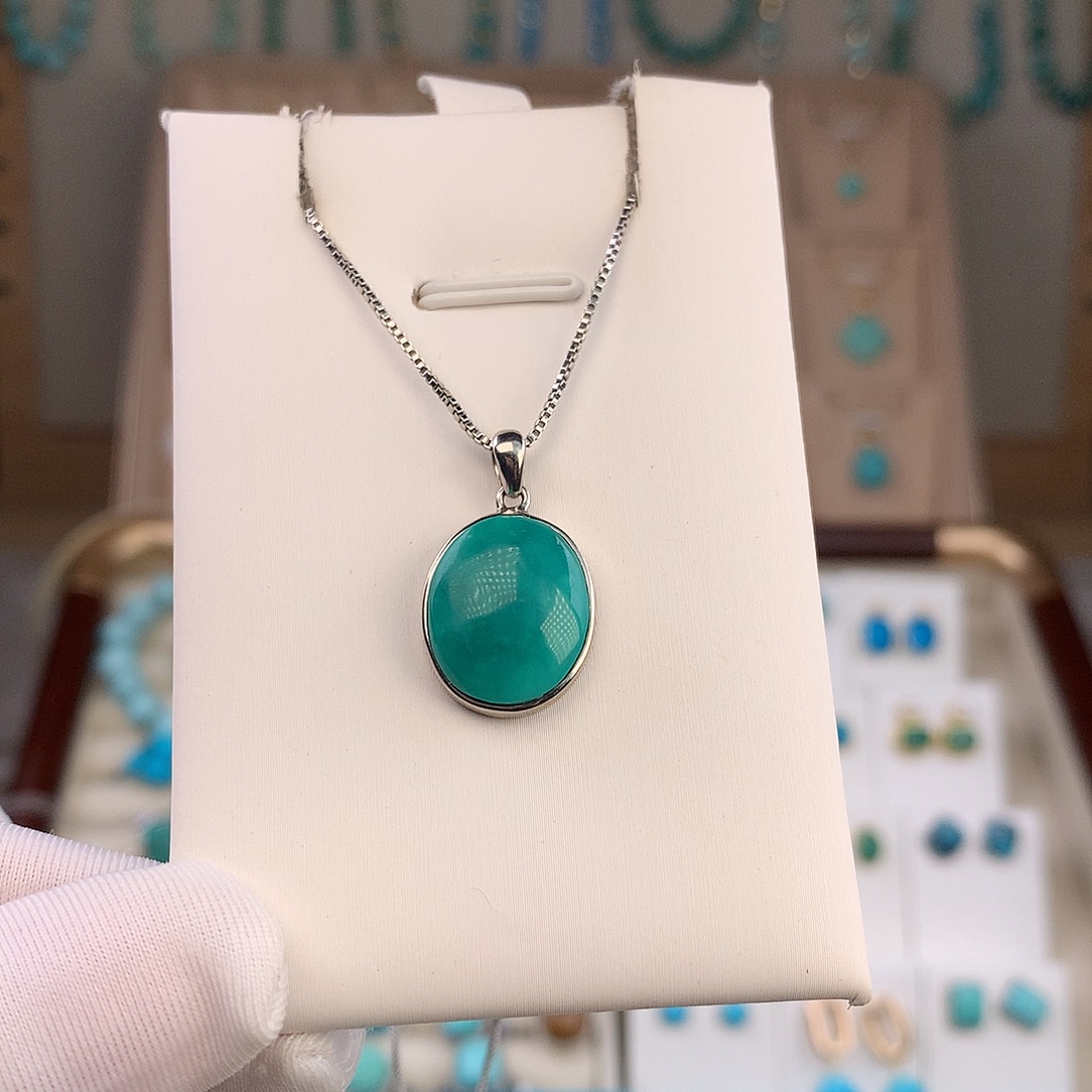 绿松石未镶嵌吊坠(不含链)