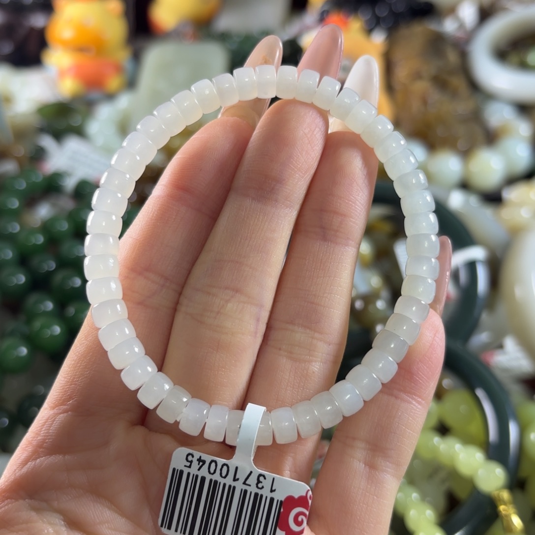 和田玉未镶嵌手链35