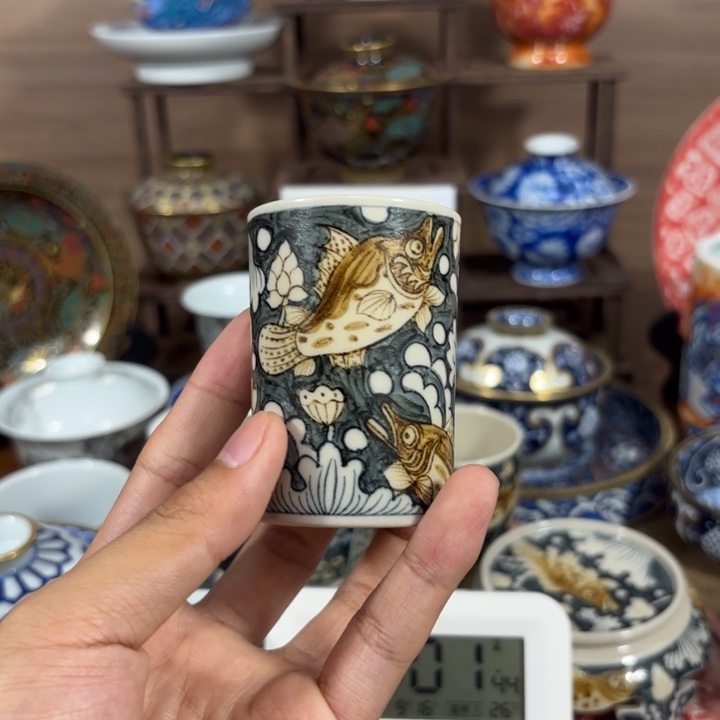 孤***仑景德镇手工手绘陶瓷