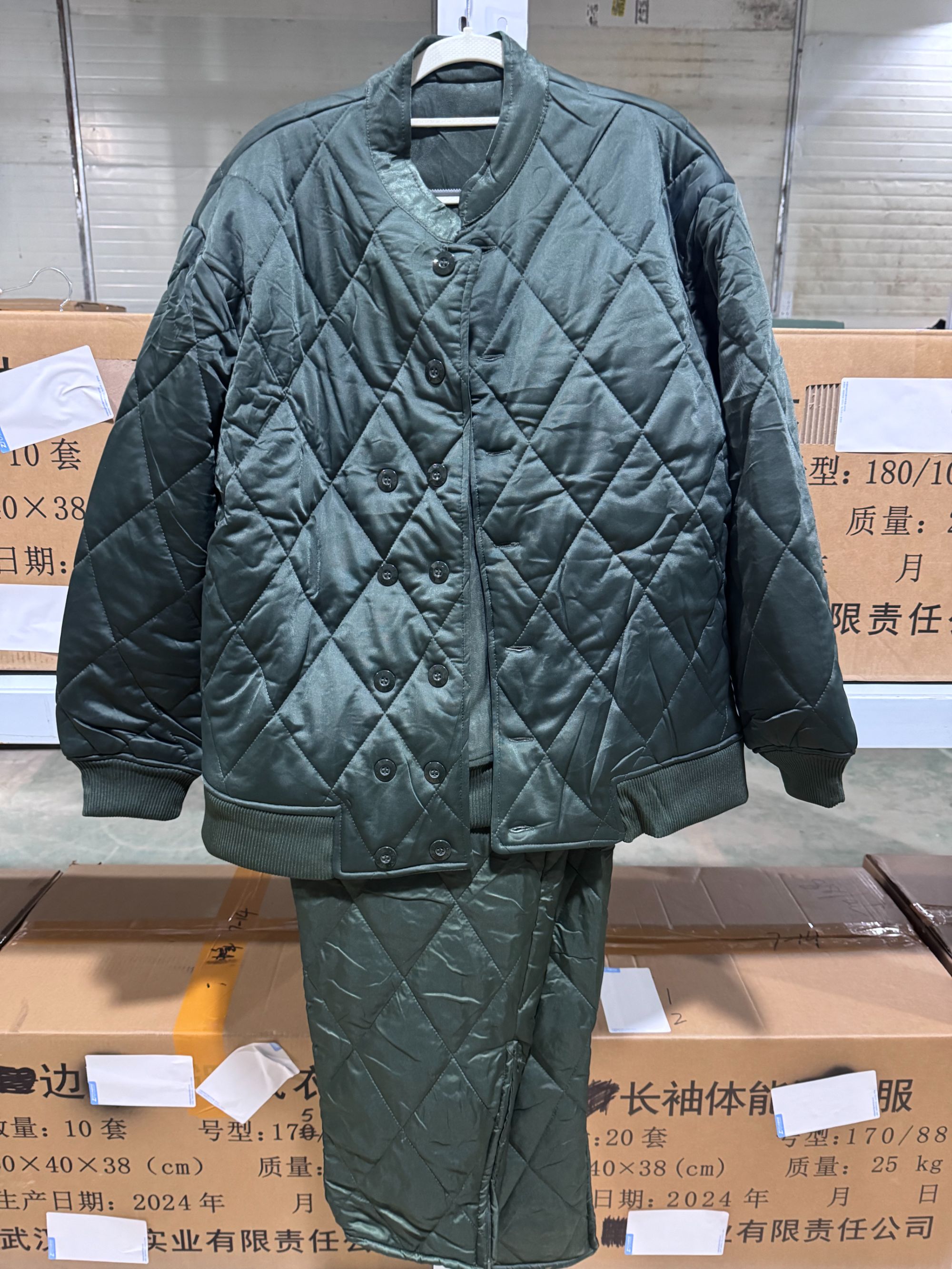 军绿色寒区冬季加厚保暖棉衣与裤子套装户外防寒实用防寒棉衣裤