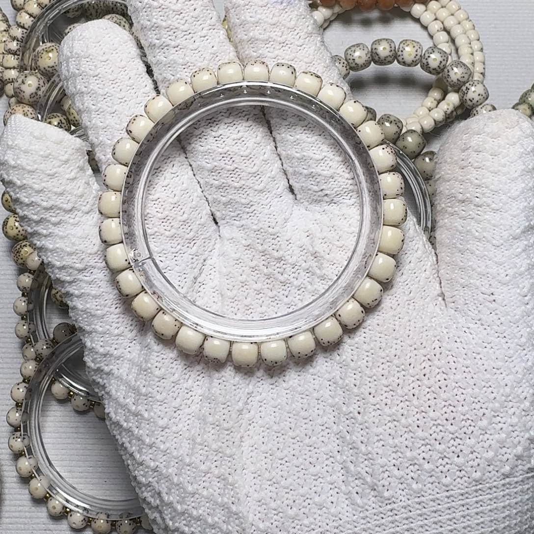 来***星月菩提手串原生态石玉料卡7河豚手串