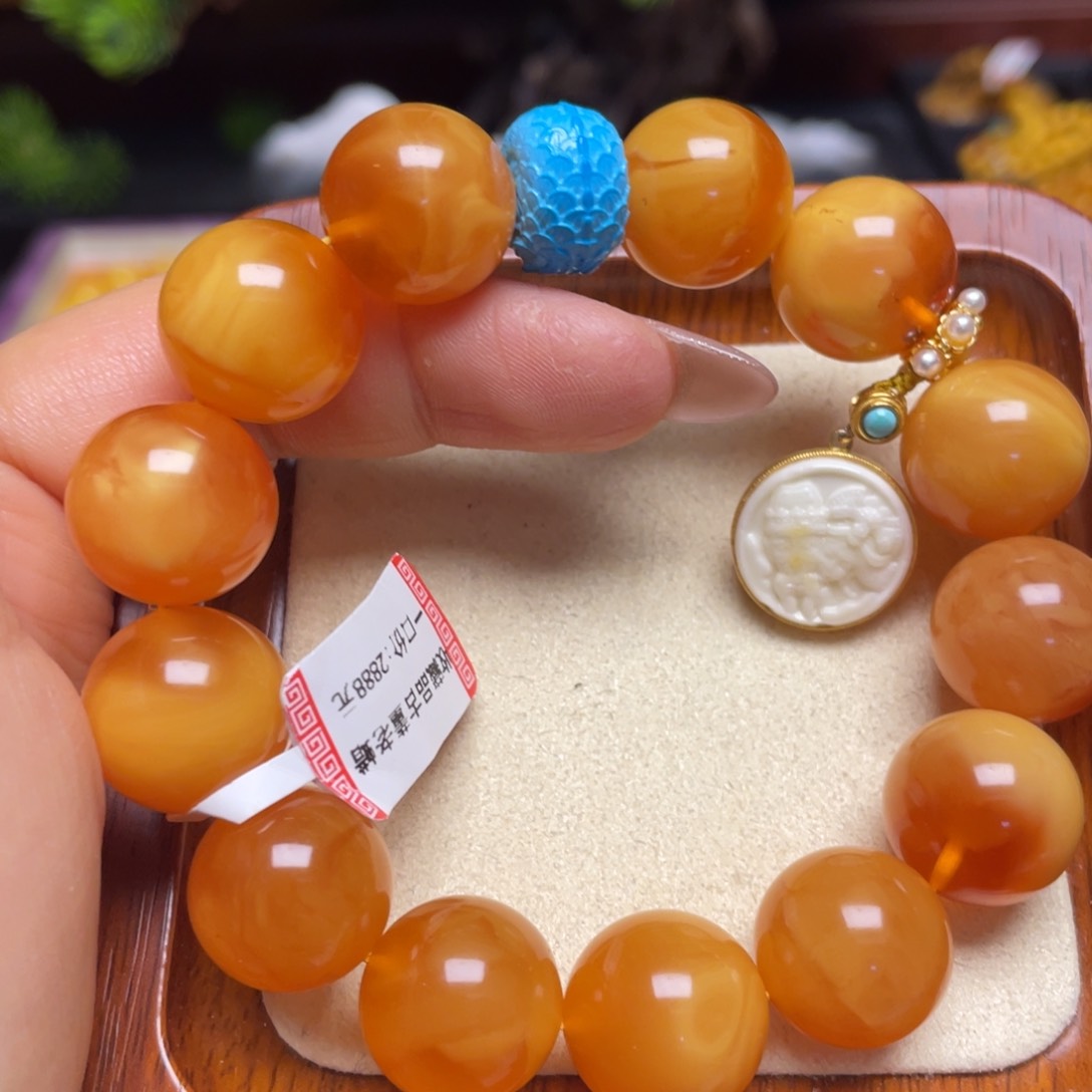 蜜蜡手链未镶嵌手串