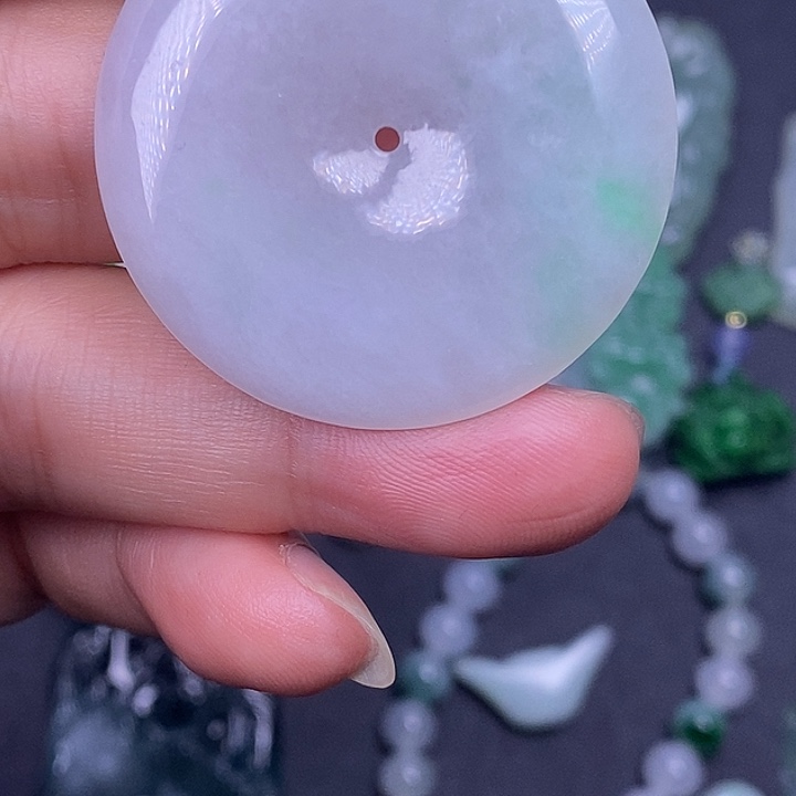 翡翠未镶嵌颈饰天然缅甸翡翠A货