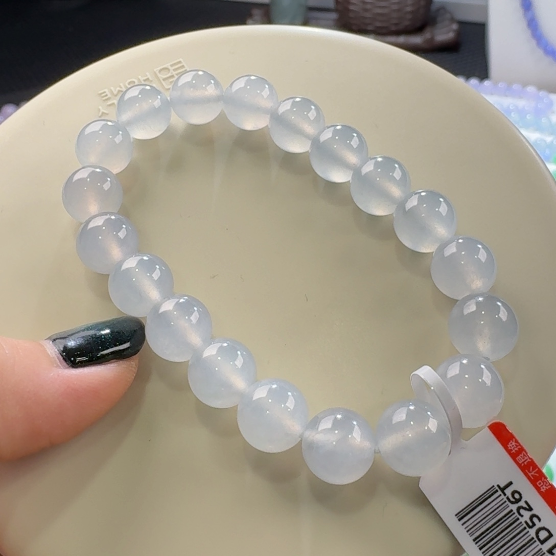 翡翠手链未镶嵌白月光手串卡10 白雪公主！