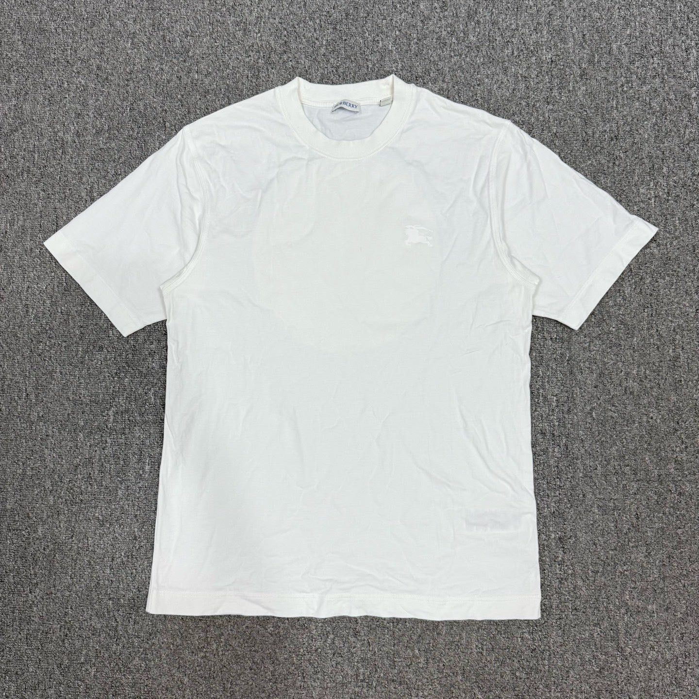 未使用 BURBERRY/博柏利 14996859 巴宝莉 白色战马logo短袖M码