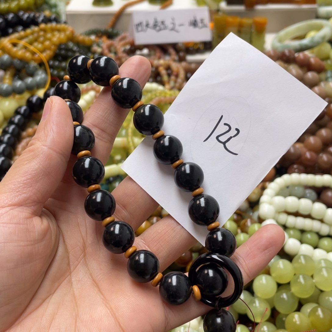 蛇纹石玉手链未镶嵌