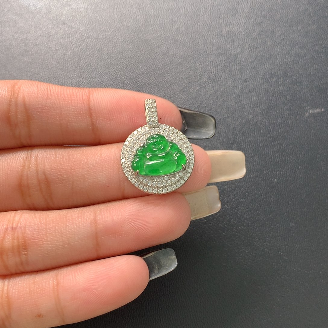 翡翠未镶嵌吊坠(不含链)