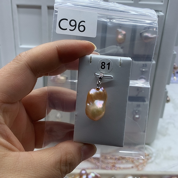 淡水珍珠吊坠(不含链)合金