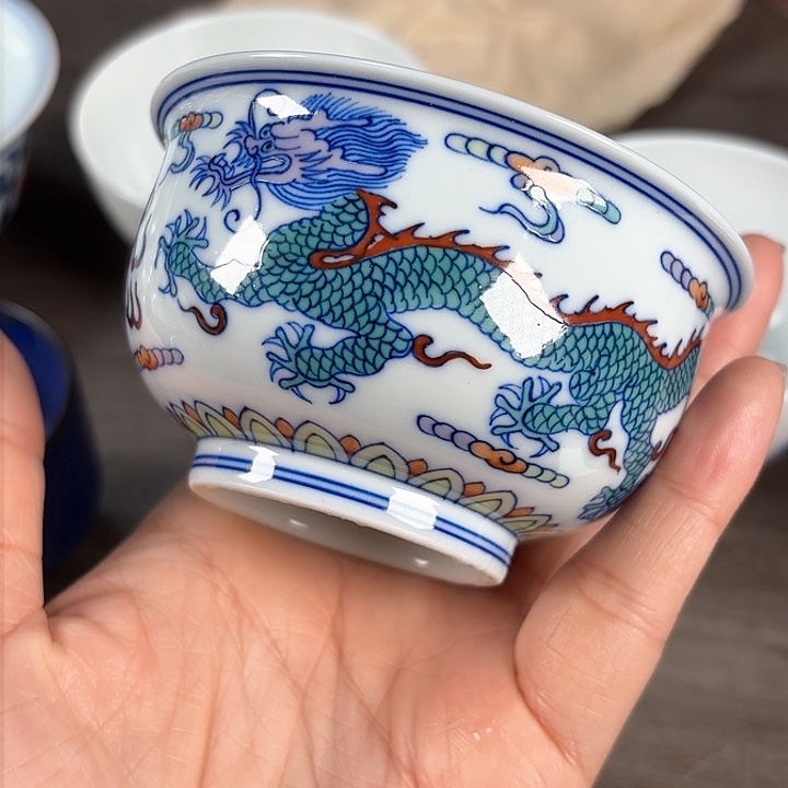 微瑕手工手绘茶具519