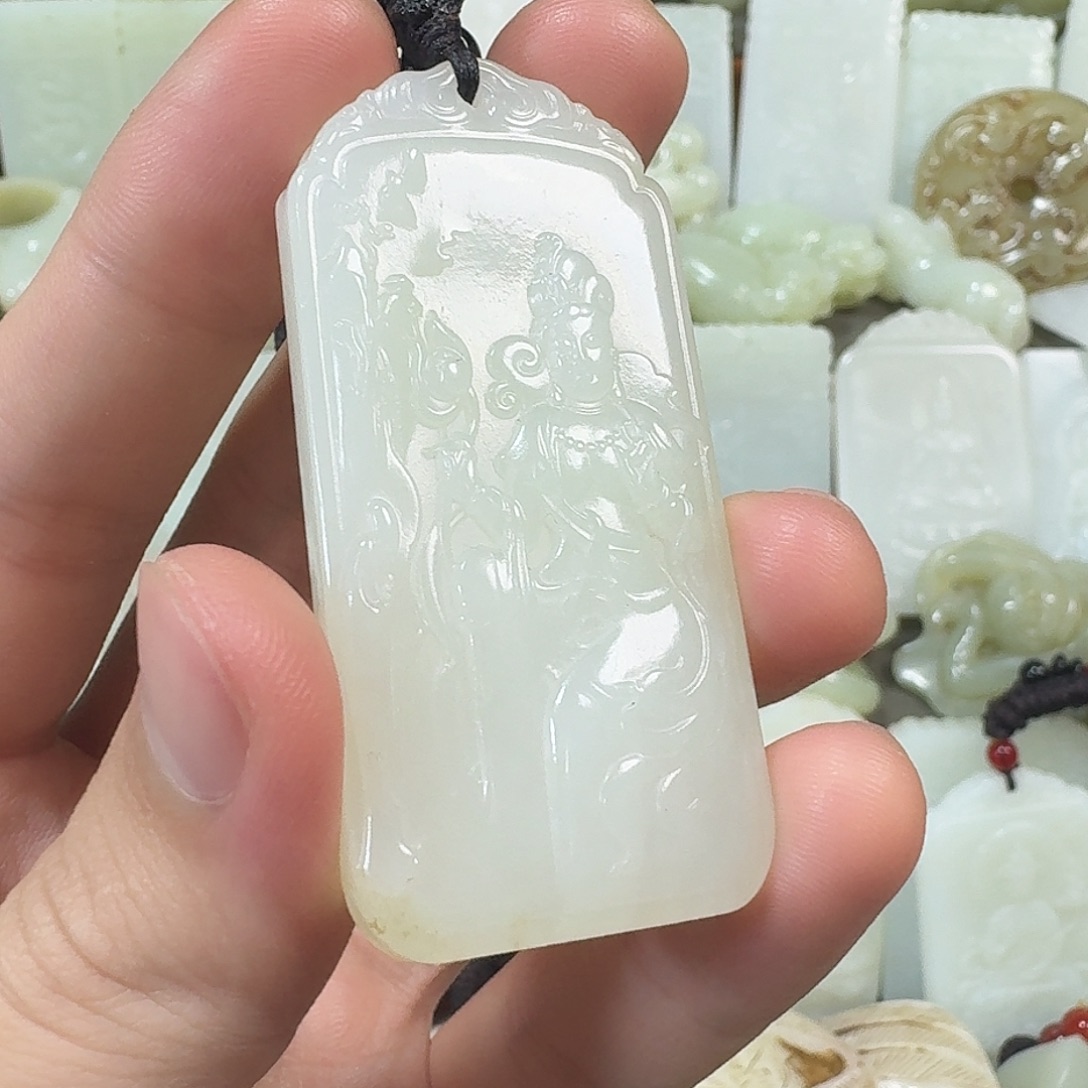 和田玉未镶嵌挂件