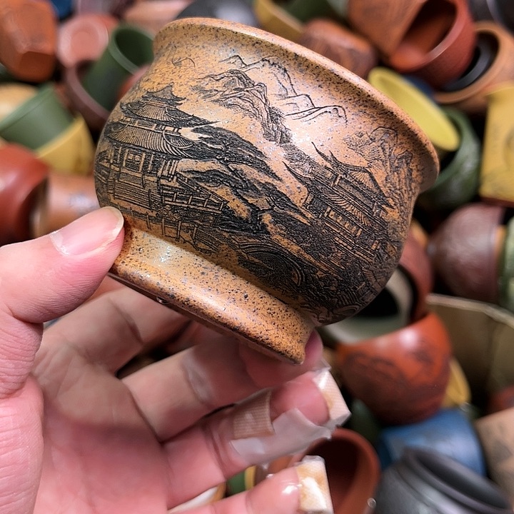 紫砂茶杯全手工紫砂主人杯