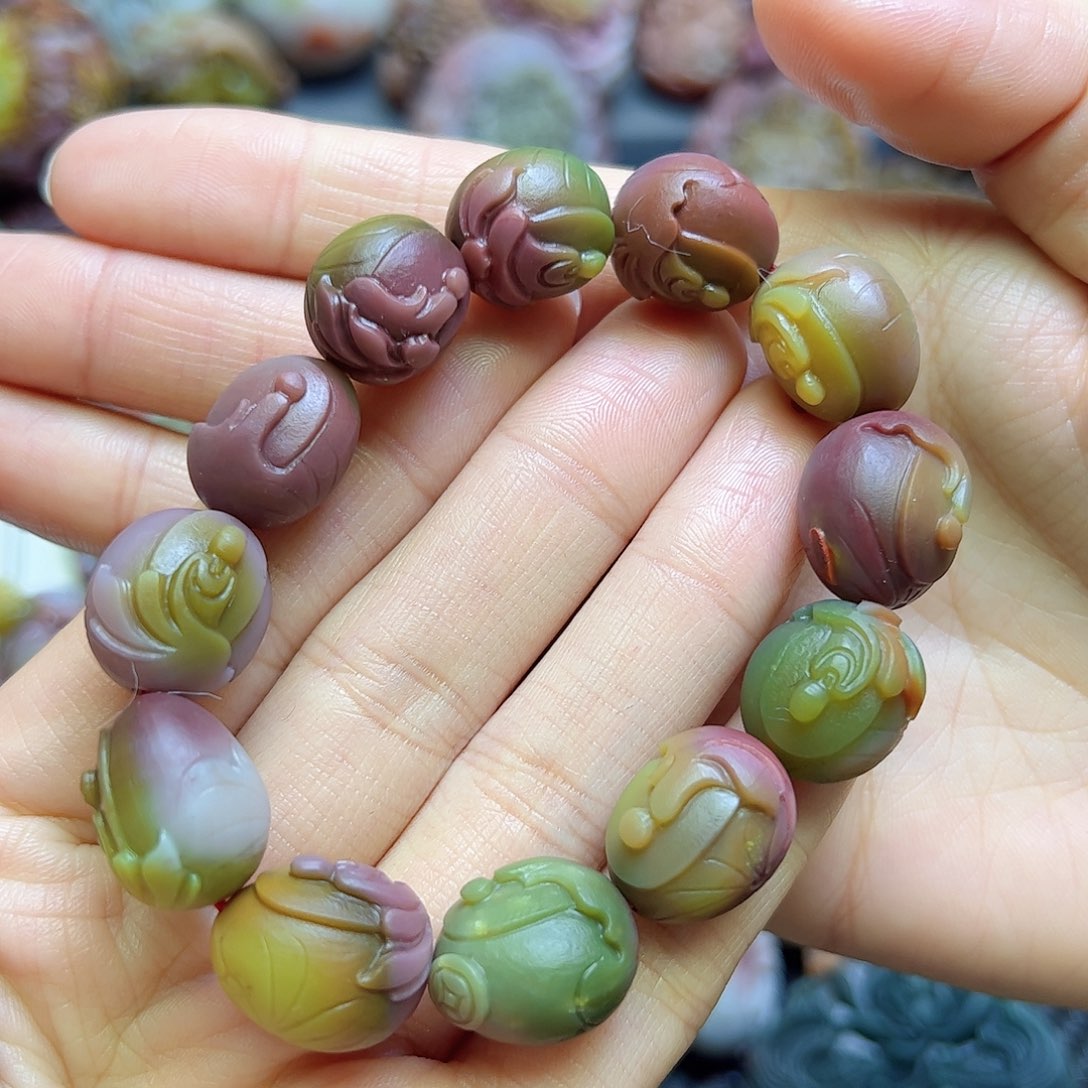 神***杨玛瑙/玉髓未镶嵌手串手串