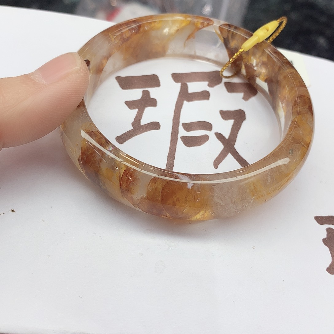 水晶手镯未镶嵌001（瑕疵55