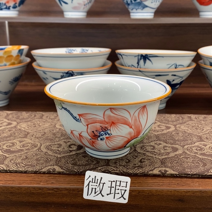 釉下老陶泥手工绘制