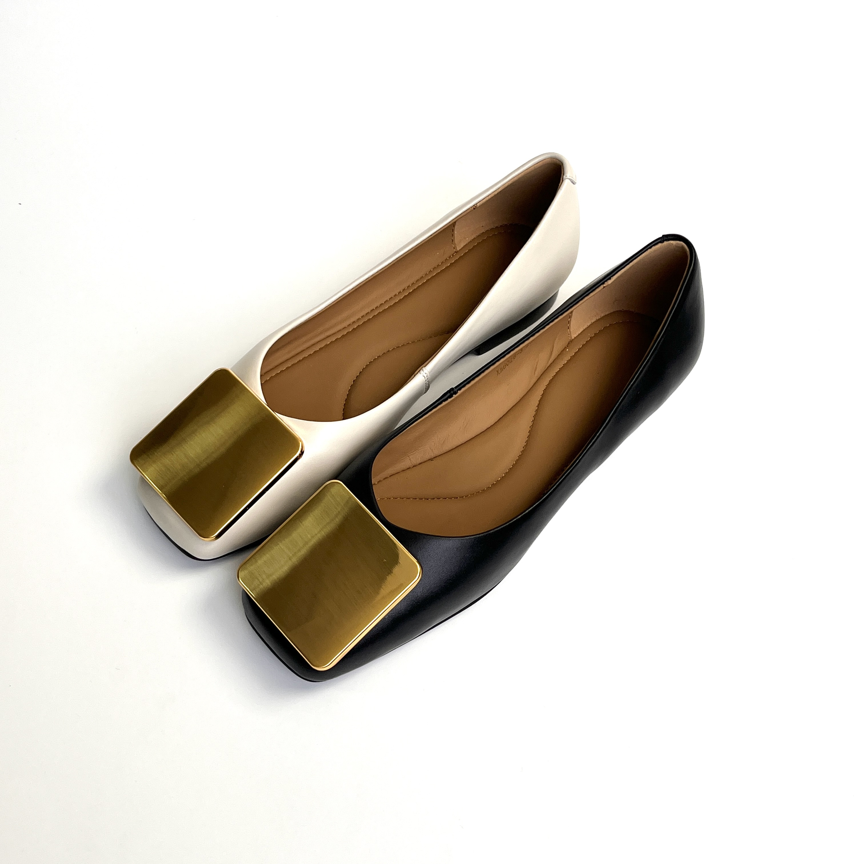 G CK 2cm舒适单鞋浅口方头粗中跟鞋女士商务通勤黑色高跟鞋 8026