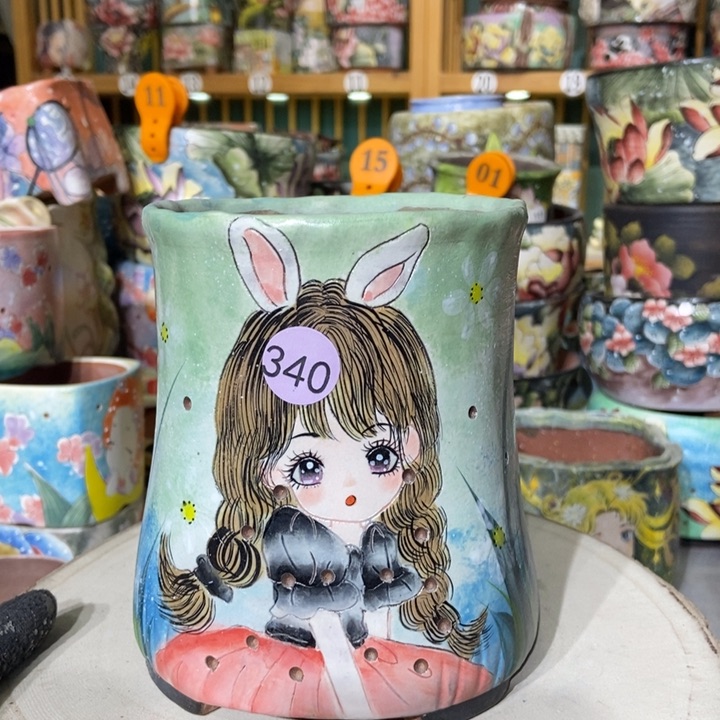 红陶景德镇艺术手绘作品