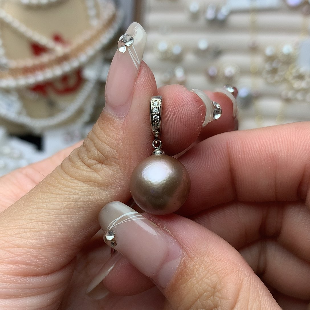 淡水珍珠1213未镶嵌e21吊坠