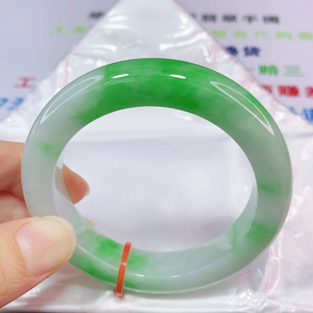未镶嵌手镯翡翠52.8圈口正圈-强推
