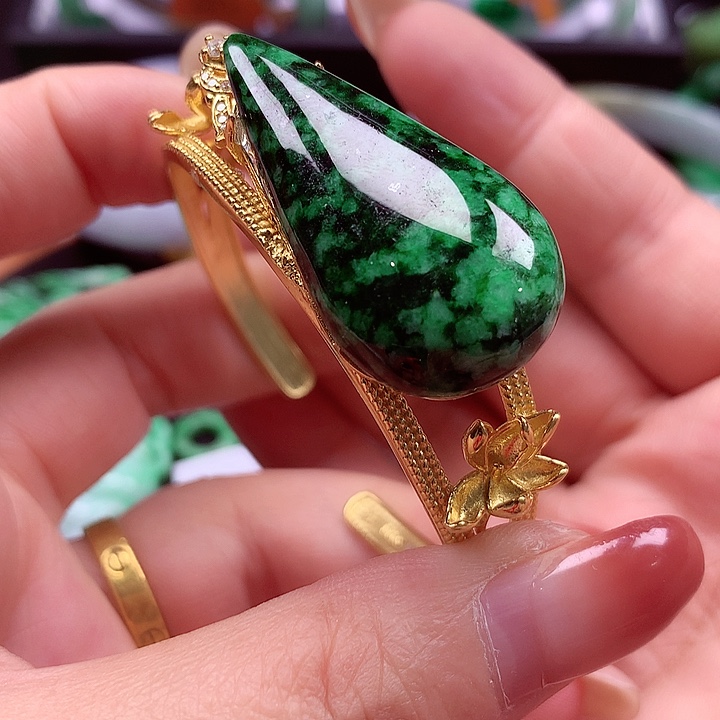 颈饰银S925镶嵌翡翠翡翠