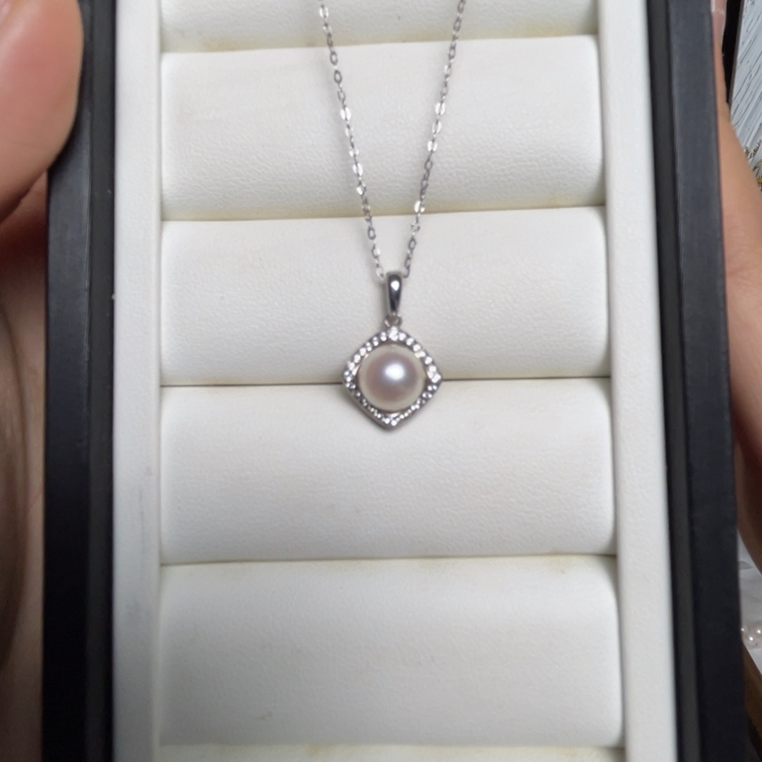 海水珍珠颈饰银S925镶嵌