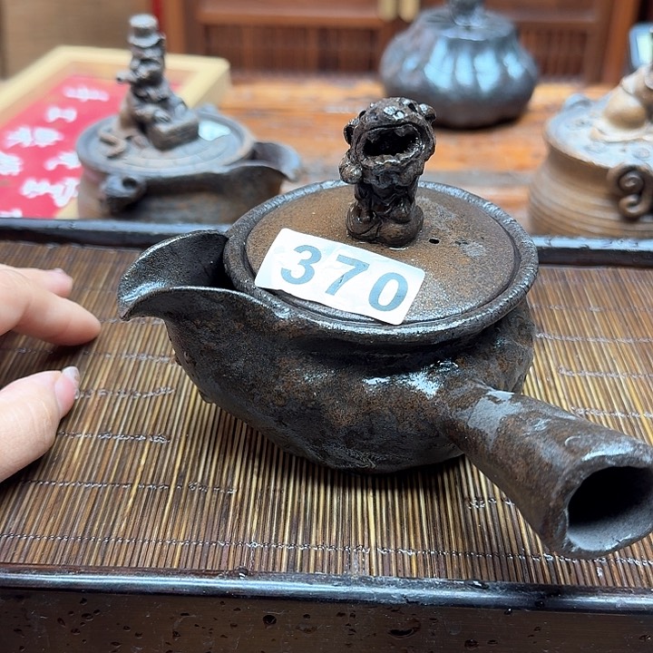 纯手工制作粗陶茶具