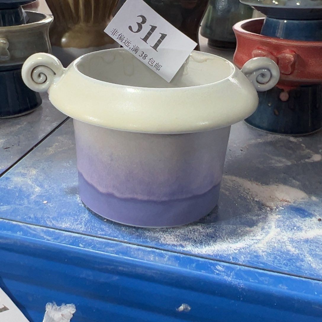 红陶景德镇手工花盆