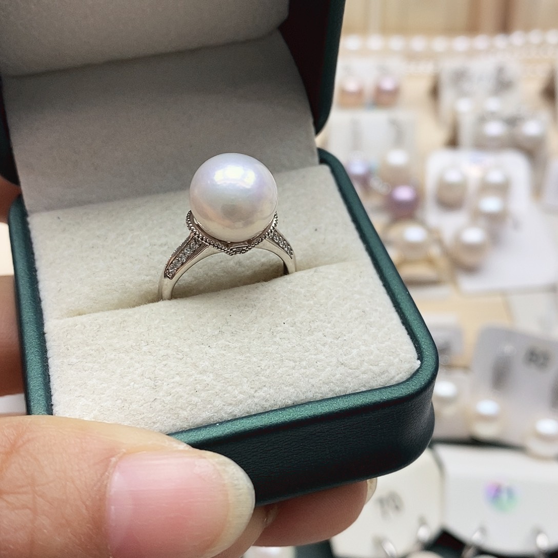 银S925镶嵌淡水珍珠颈饰