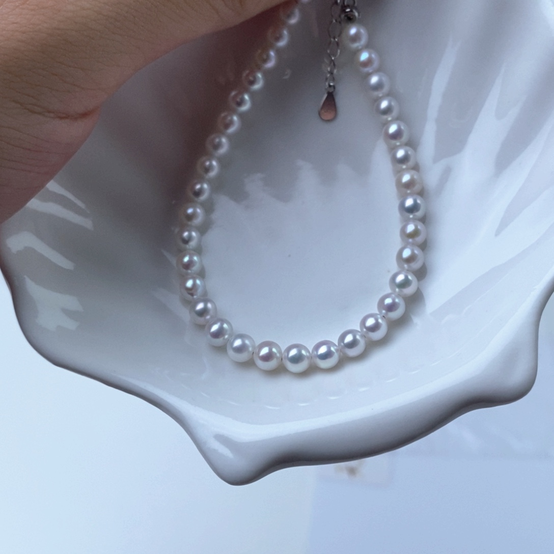 淡水珍珠手绳银S925镶嵌