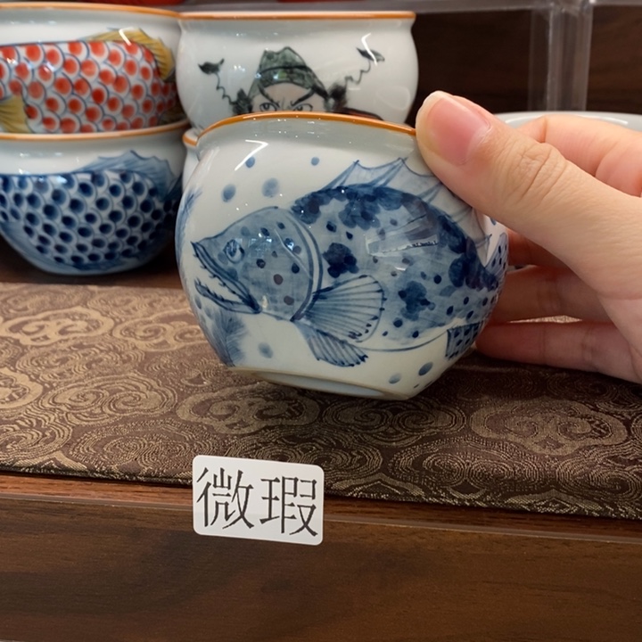 釉下老陶泥手工绘制