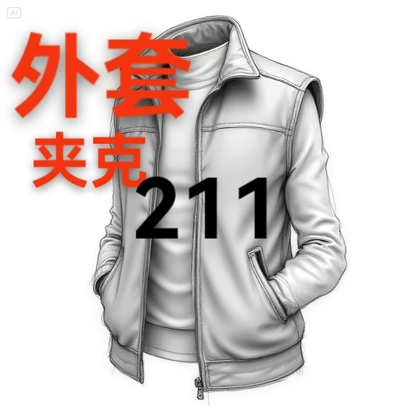 211马户家男女同款棋盘格牛仔外套