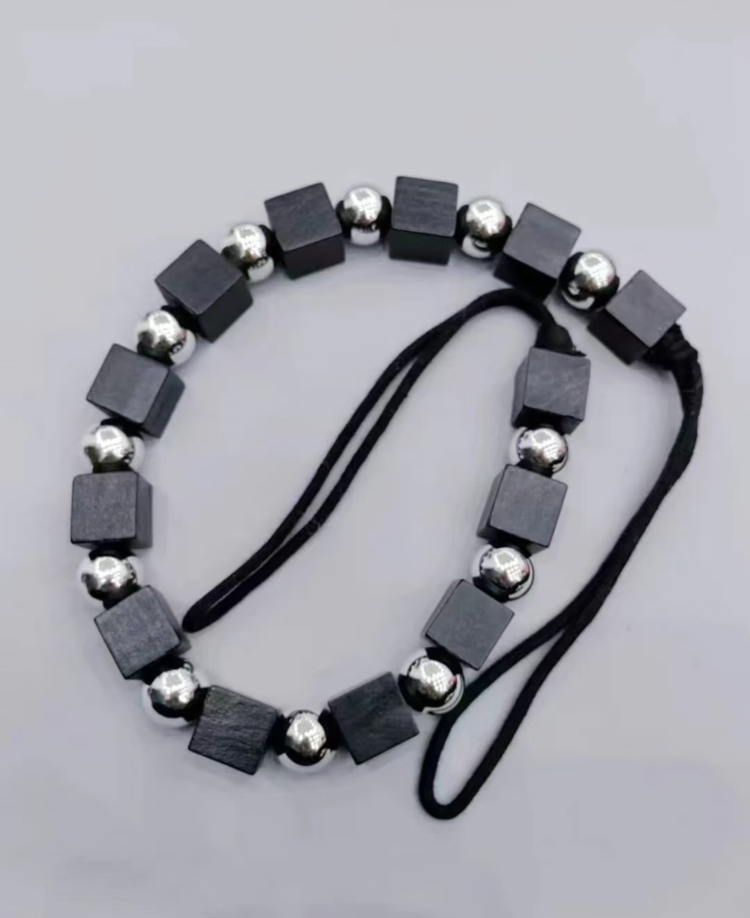 一明窗饰新款重工窗帘绑带高级感木质方糖绑绳