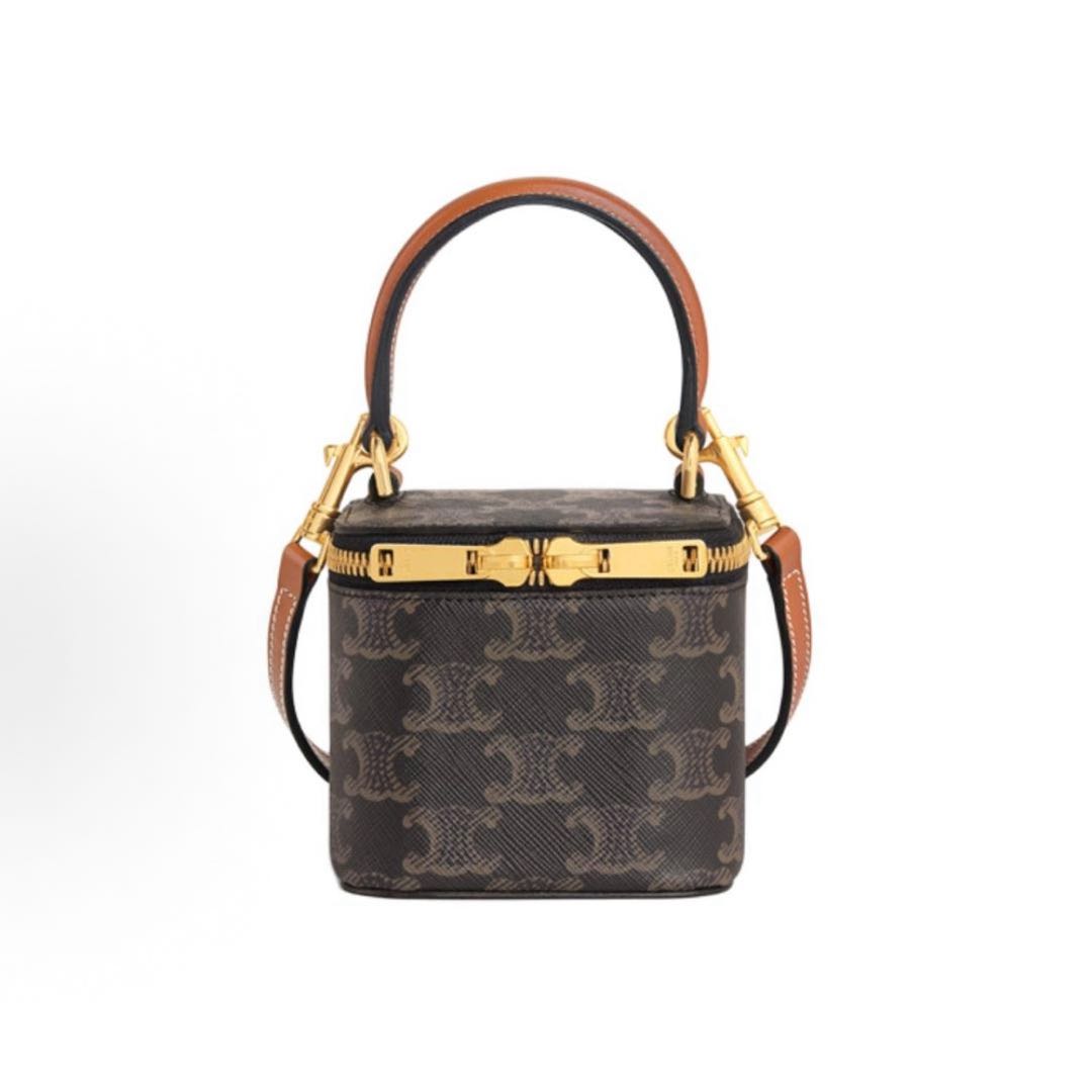 99新 Celine/思琳 大吉中古/Celine瑟琳老花手提小盒子包