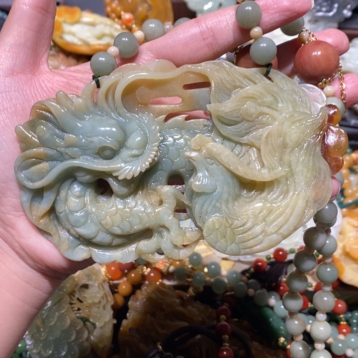 岫玉毛衣链未镶嵌