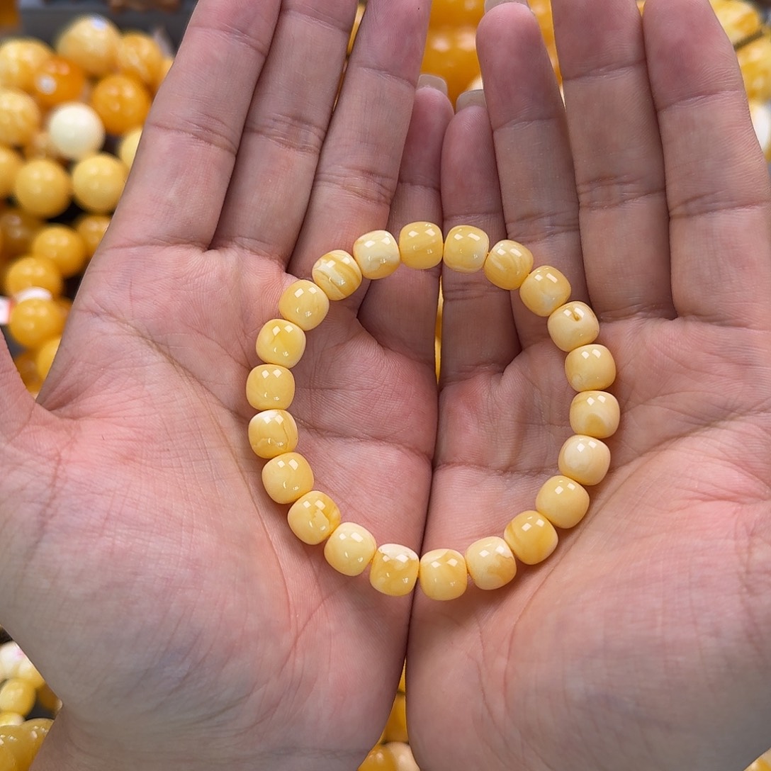 蜜蜡未镶嵌珠宝奇石同料10mm