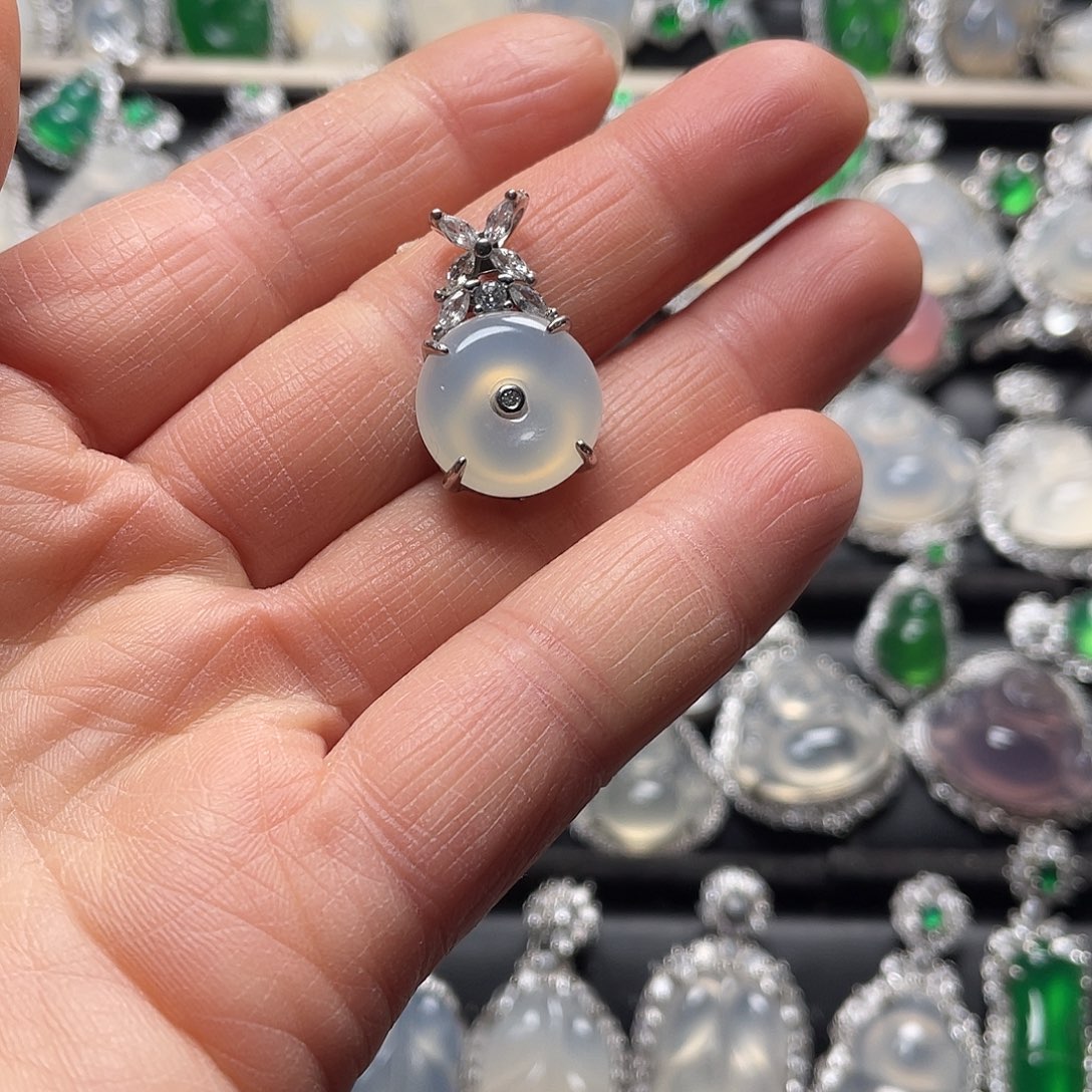 玛瑙/玉髓合金挂件