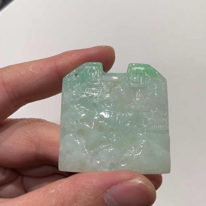 翡翠未镶嵌吊坠(赠链)代编织