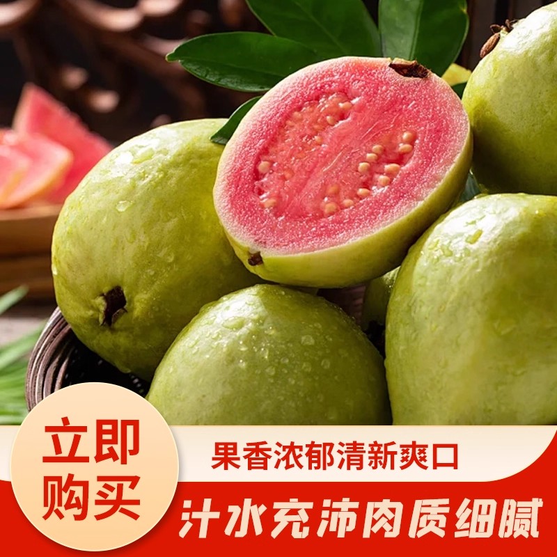 软糯正宗福建漳州红心芭乐新鲜当季水果软糯低糖奶油番石榴