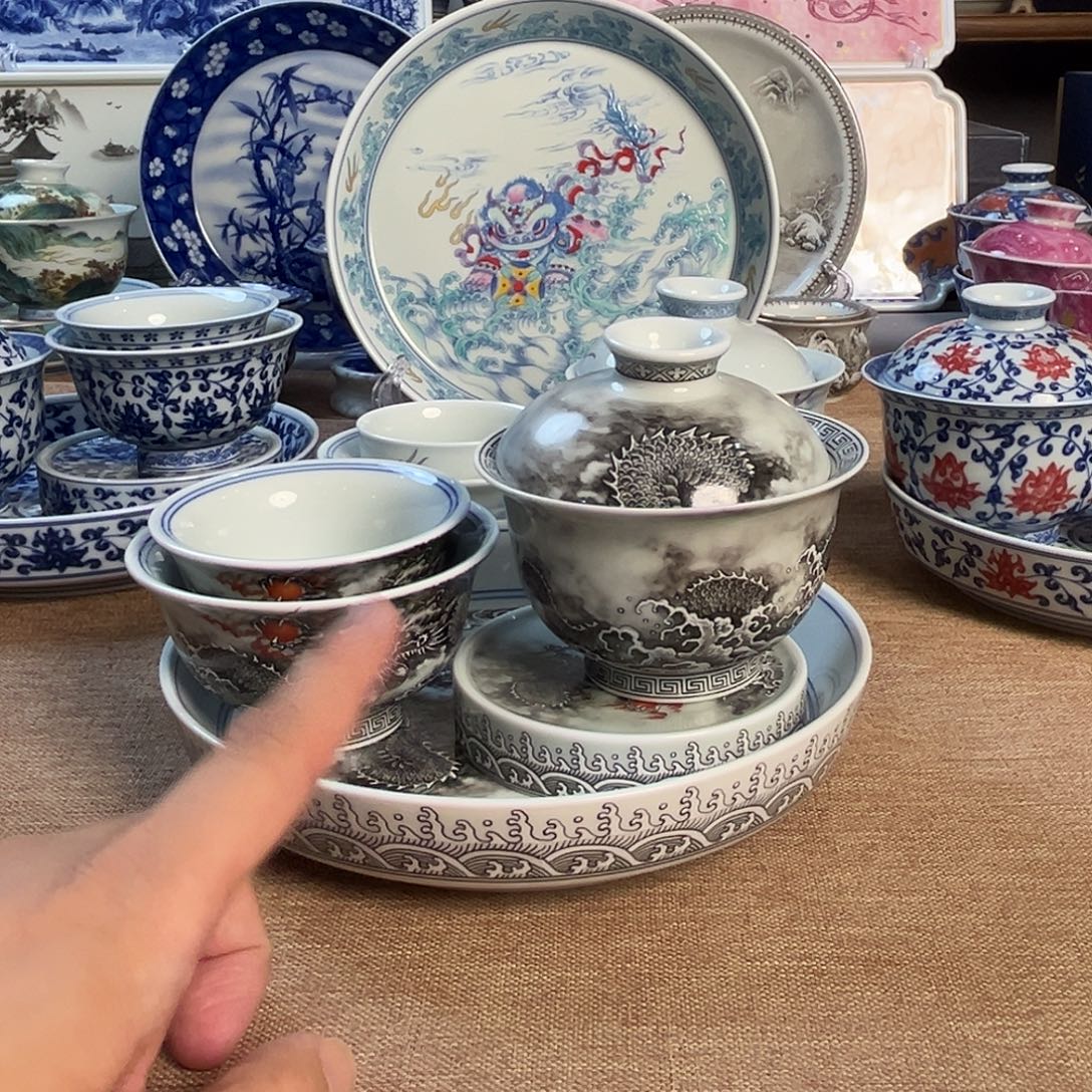 高温釉下彩茶具套语
