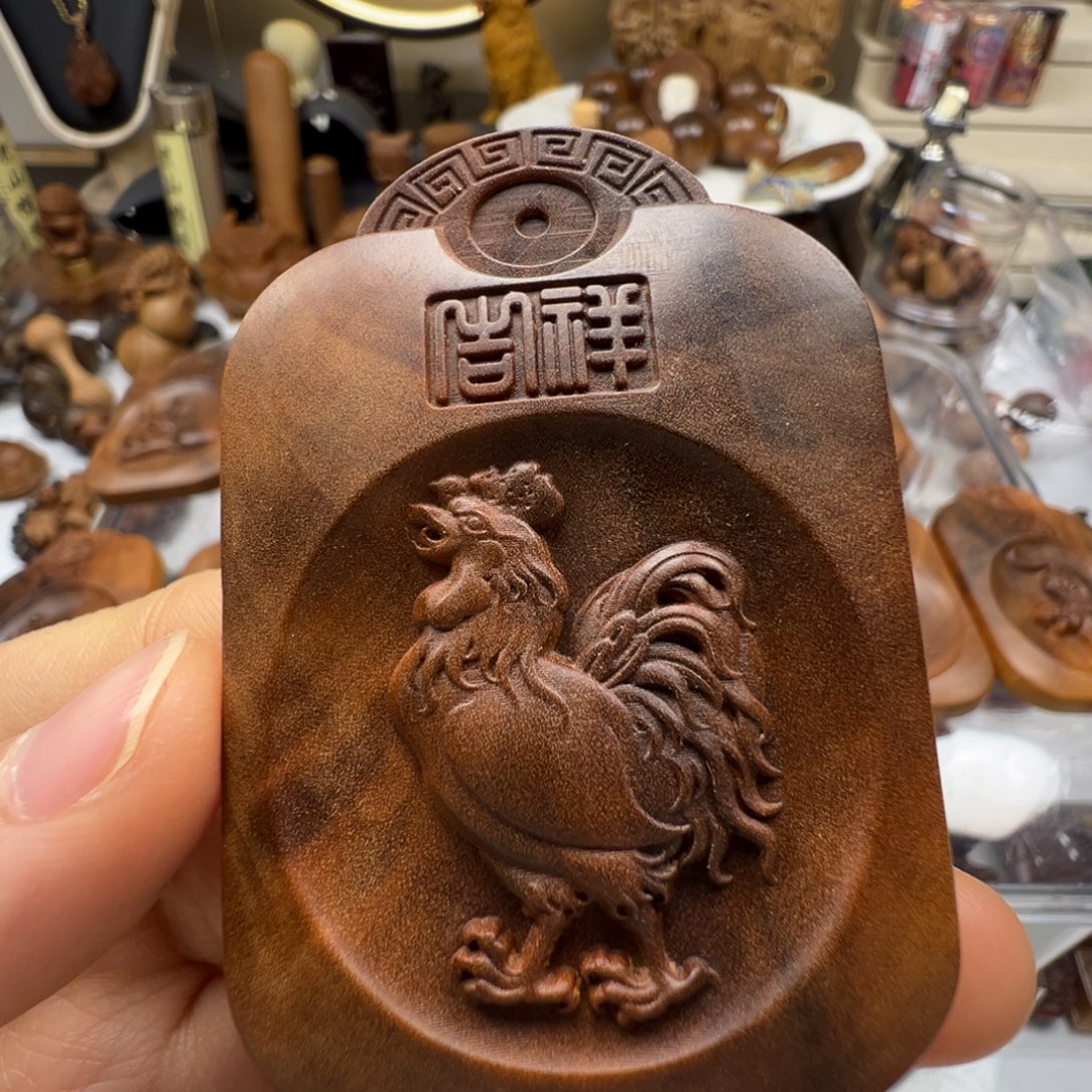 檀香木鸡生肖老山檀