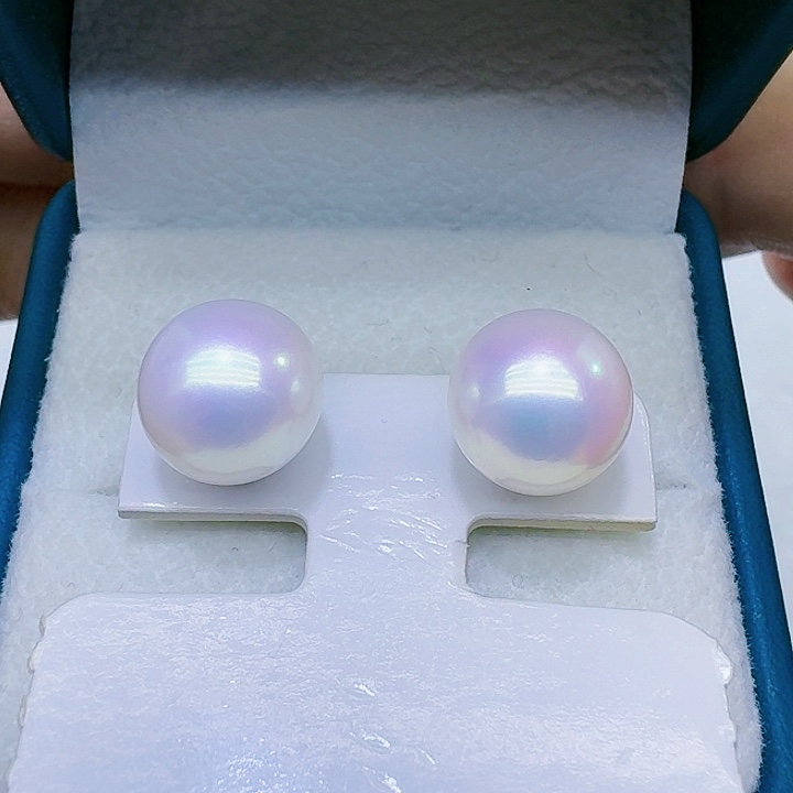 淡水珍珠银S925镶嵌颈饰11mm