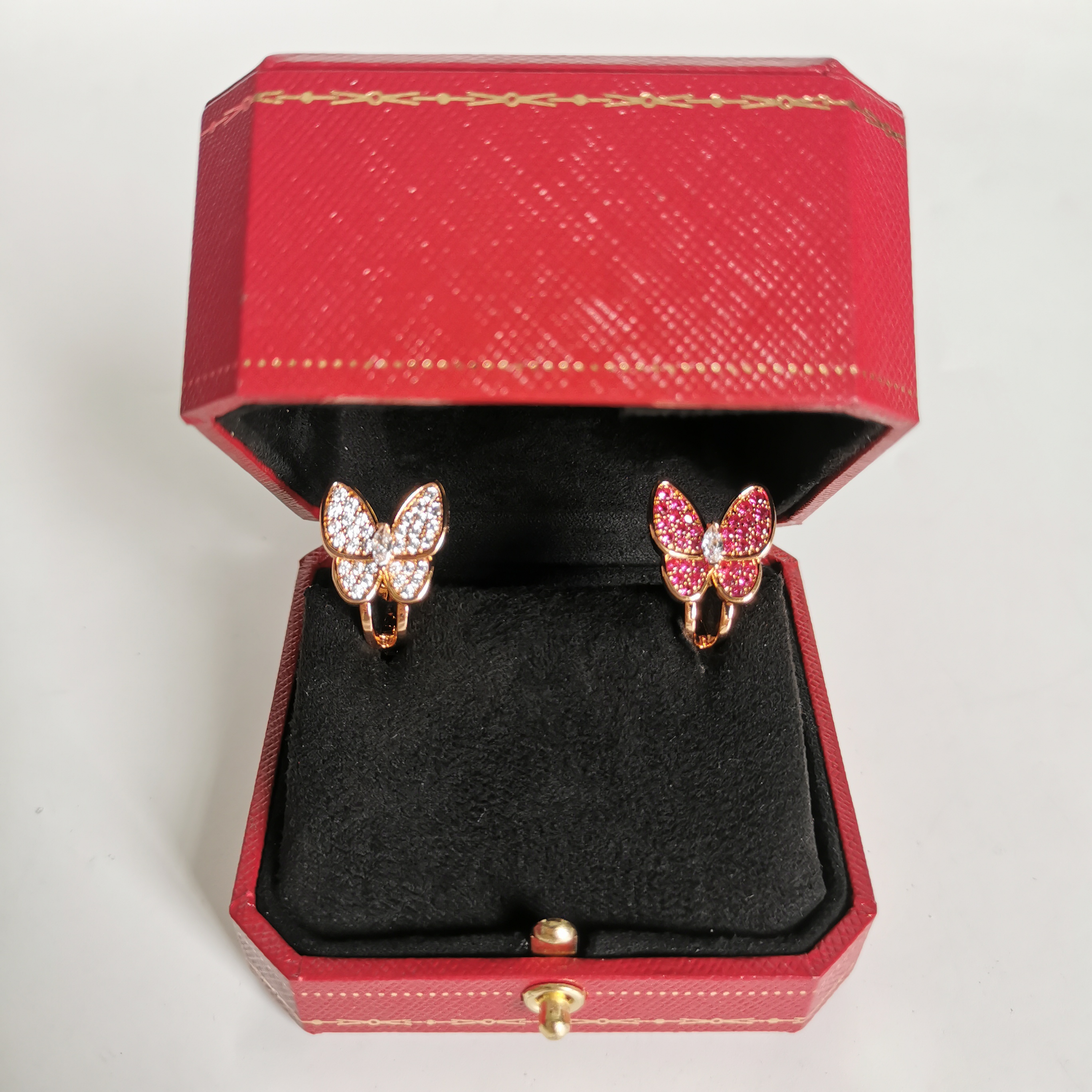 4785红耳钉--红--精工红耳钉赠礼盒honger